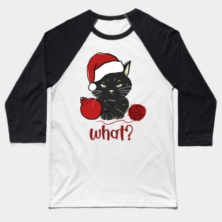 Funny Christmas gift for cat lovers 🎁 Baseball T-Shirt